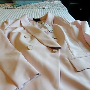 Lane Bryant light pink blazer